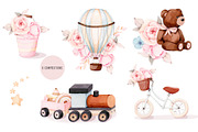Baby watercolor toys, an Illustration by nathalieclaire (Thumbnail 6 of 10)