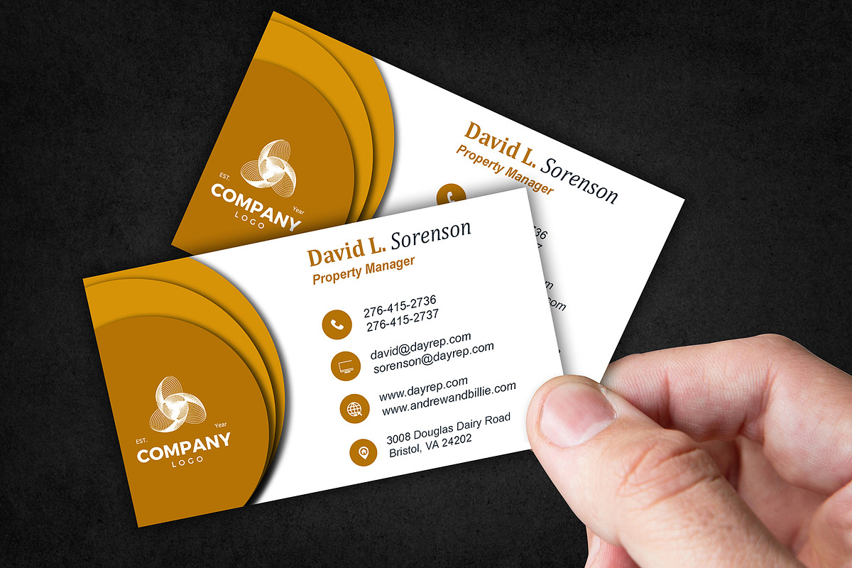 Urban Property Agent Card PSD preview 3