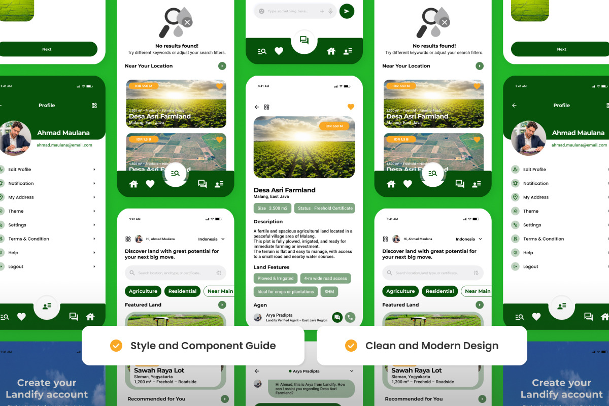 Landify - Real Estate UI App Design, an App Template by productype1 (Photo 3 of 5)