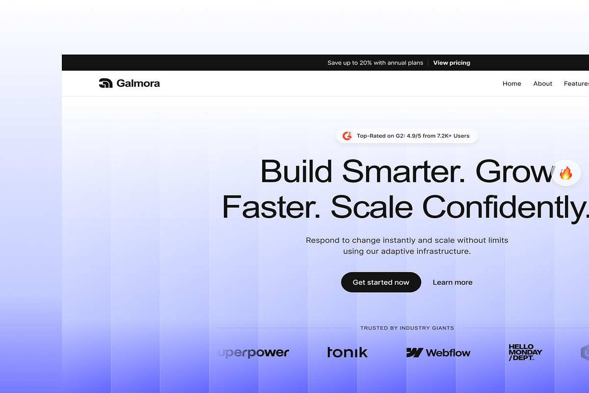 Galmora - SaaS Businesses UI Kit, an UI Kit Template by Lumina_ui_ux202 (Photo 1 of 4)