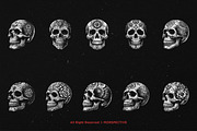 10 Bundle Dark Art Sugar Skull Death, an Illustration by Morspective (Thumbnail 6 of 7)
