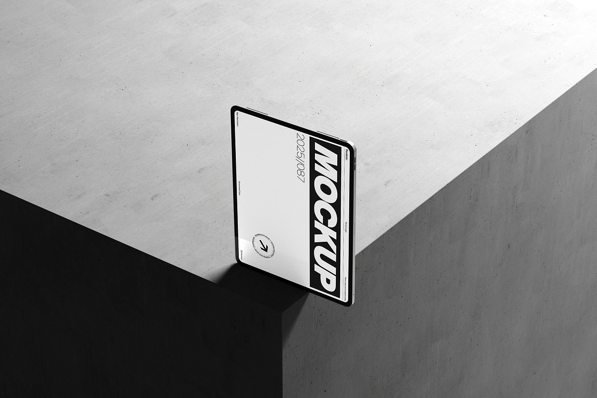 Tablet Mockup on Concrete Step, an iPad Mockup by kreatifreya (Photo 4 of 4)
