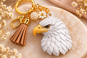 Eagle Bird Charm Keychain STL, an Object 3D Model by Layerology (Thumbnail 2 of 3)