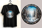 Watercolor Winter Forest Clipart Bun, an Illustration by SVGArt (Thumbnail 3 of 8)