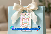 rectangular favor tag mockup, an Advertising Mockup by Rami's Mockups (Thumbnail 2 of 3)