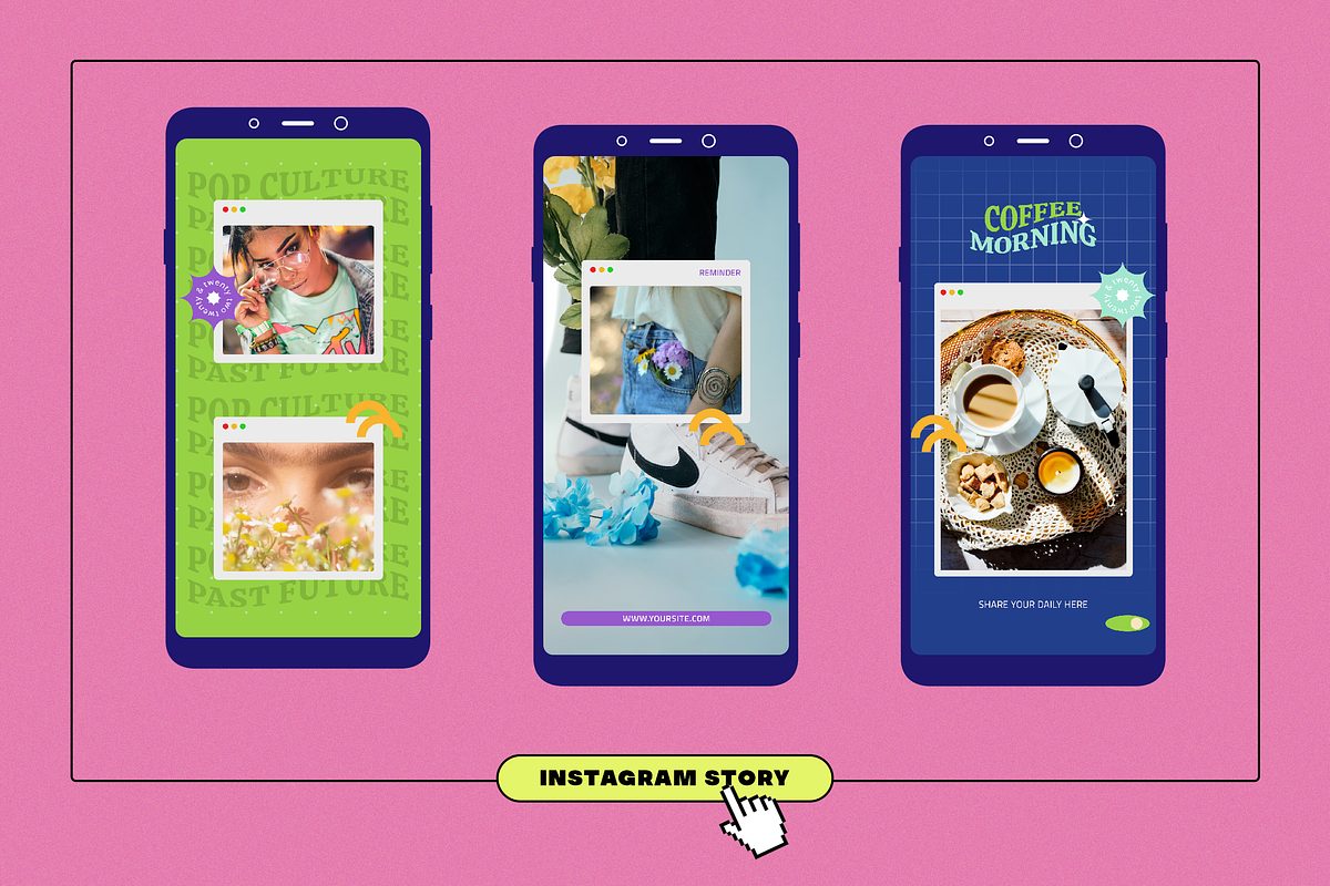 Pop Era 90s - Instagram Retro, a Social Media Template by Sixtysix Labs (Photo 2 of 8)