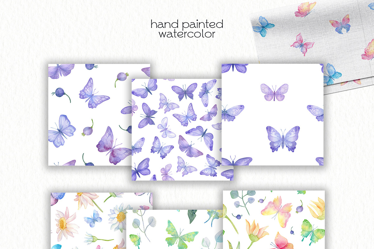 Watercolor Butterfly ClipArt, an Animal Illustration by OllyKo Art (Photo 4 of 7)