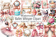Watercolor Ballet Whisper Clipart, an Illustration by Libby Wishes (Thumbnail 1 of 5)