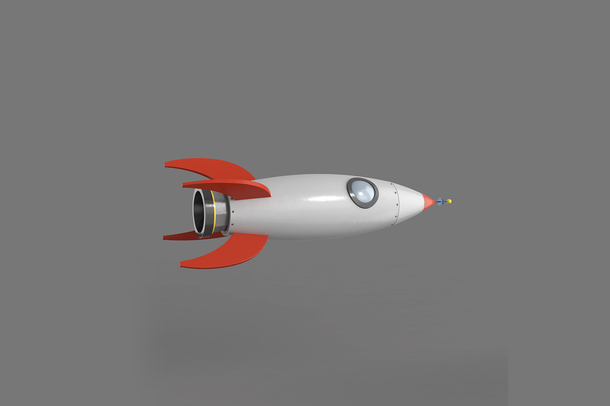 Spaceship rocketship cartoon simple, a Cars & Vehicle 3D Model by CGTech (Photo 3 of 15)
