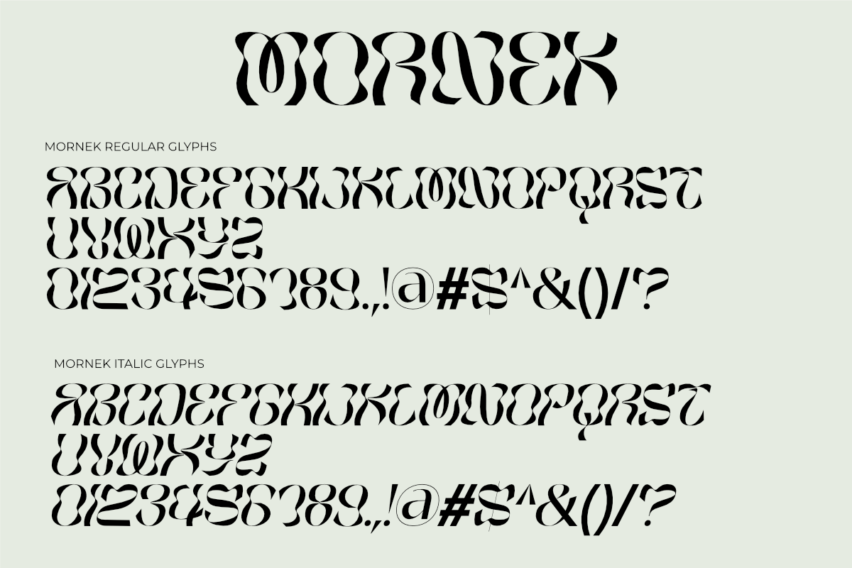 Mornek - Experimental Typeface, a Blackletter Font by Lettramina Studio (Photo 9 of 10)
