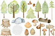 70% off. Bundle. Woodland animals., an Animal Illustration by TaPilipa (Thumbnail 4 of 38)