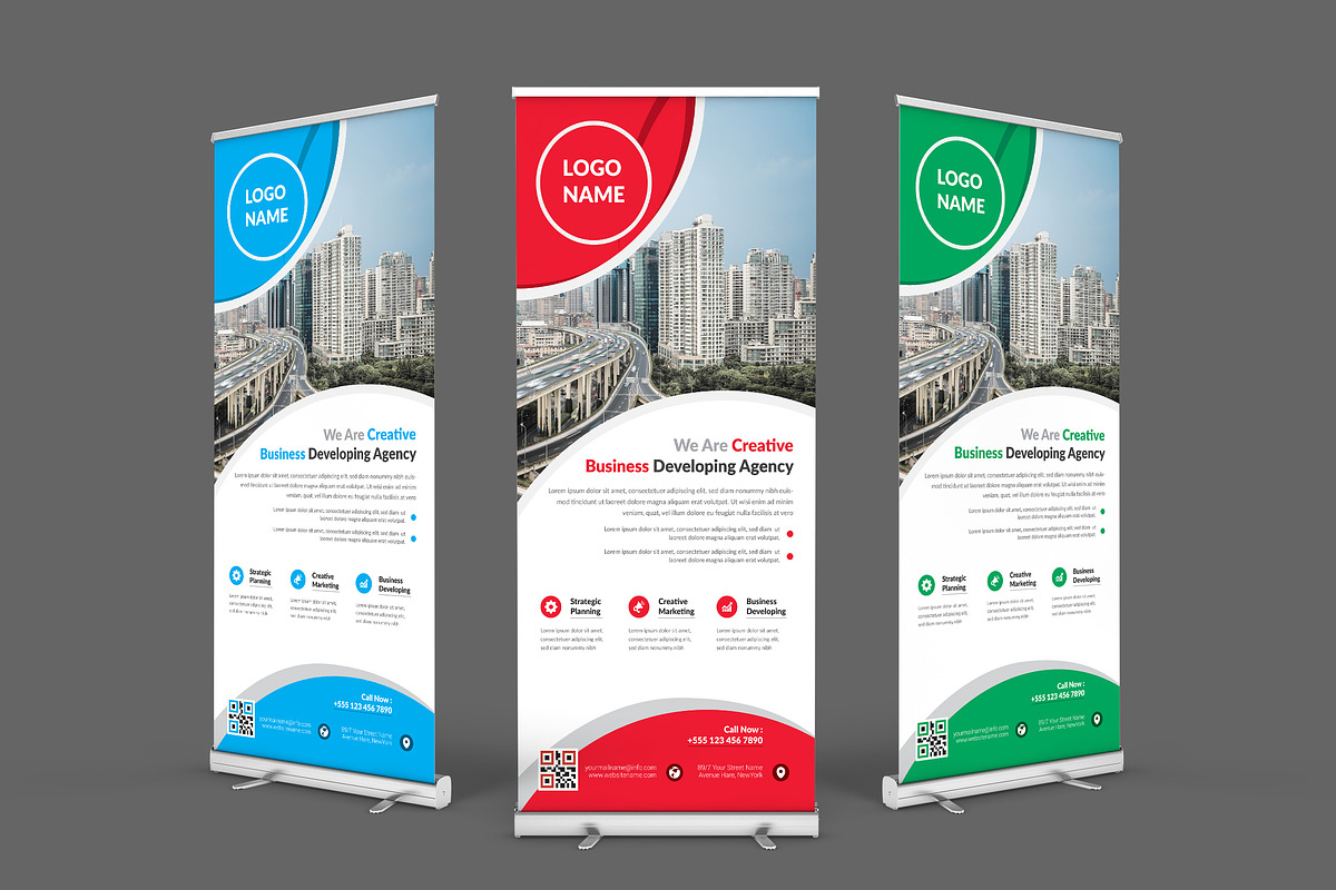 Roll Up Banner, a Stationery Template by ZAAS (Photo 5 of 7)