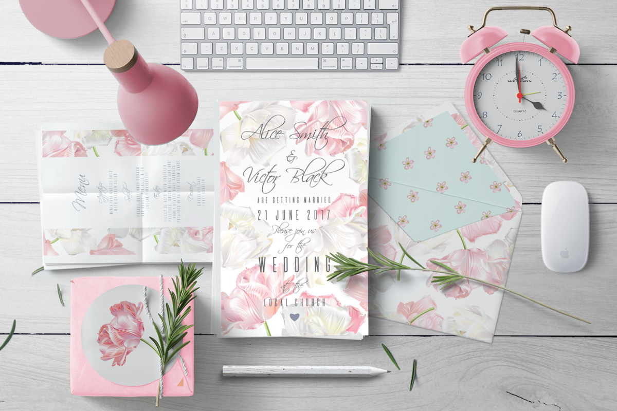 Wedding invitations BUNDLE, an Invitation Template by Purple-Bird (Photo 12 of 28)