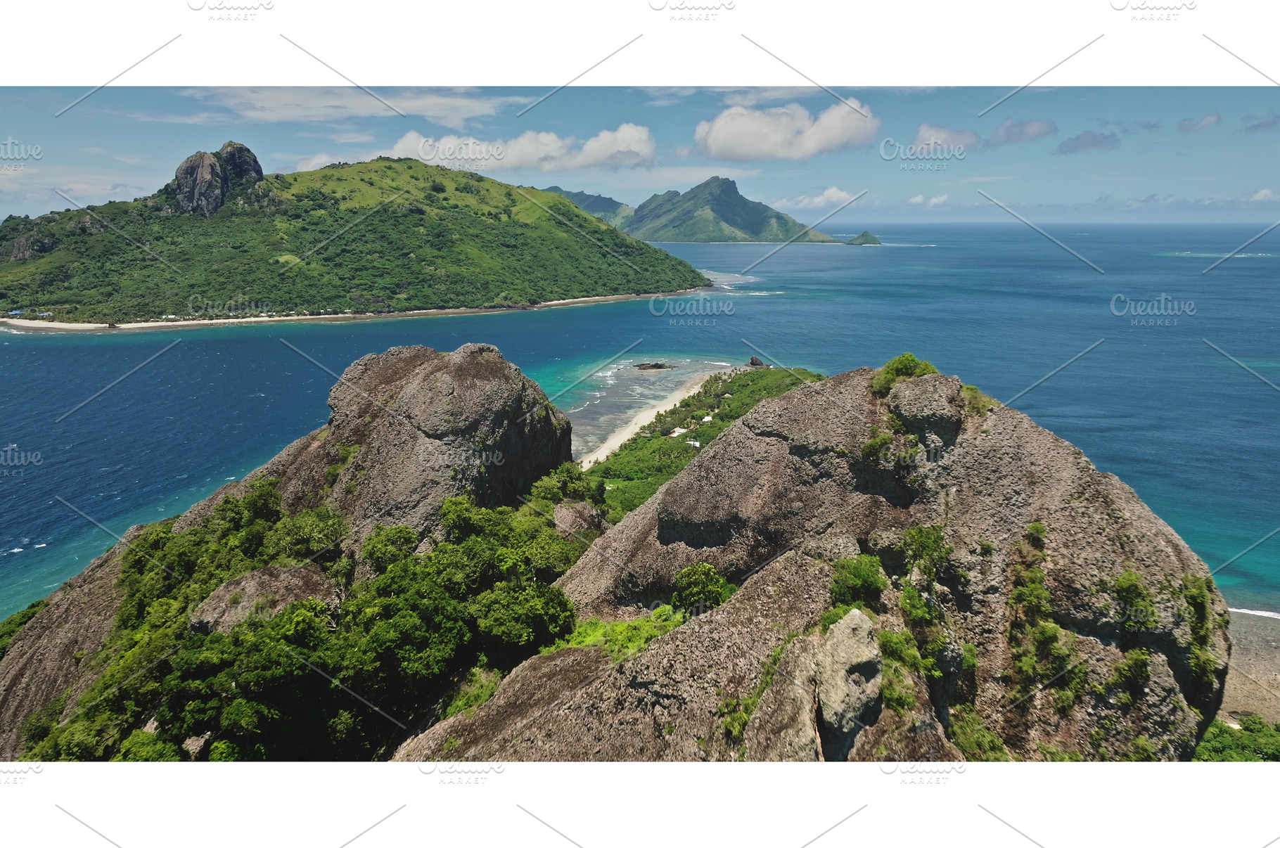 Breathtaking aerial view of tropical, a Nature Photo by Goinyk