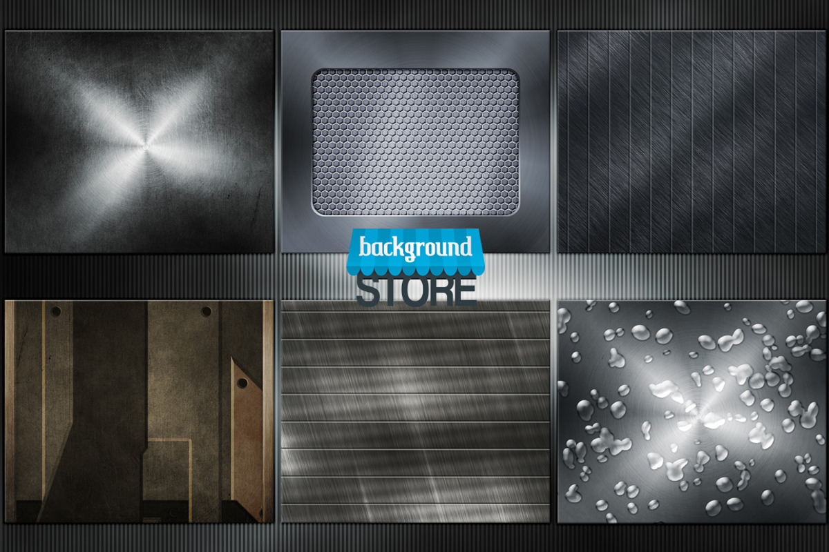 Metal Backgrounds Textures Bundle preview 3
