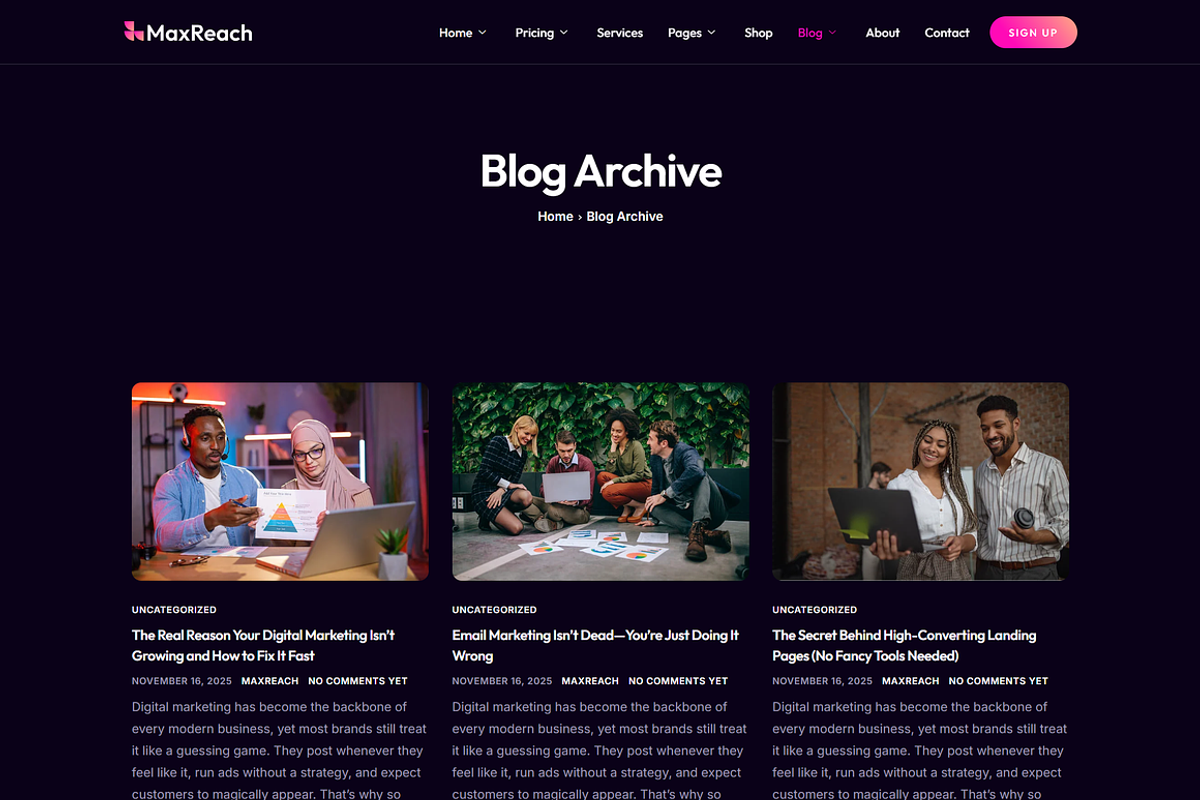 SEO & Digital Agency WordPress, a WordPress Template by Elite Templates (Photo 8 of 10)