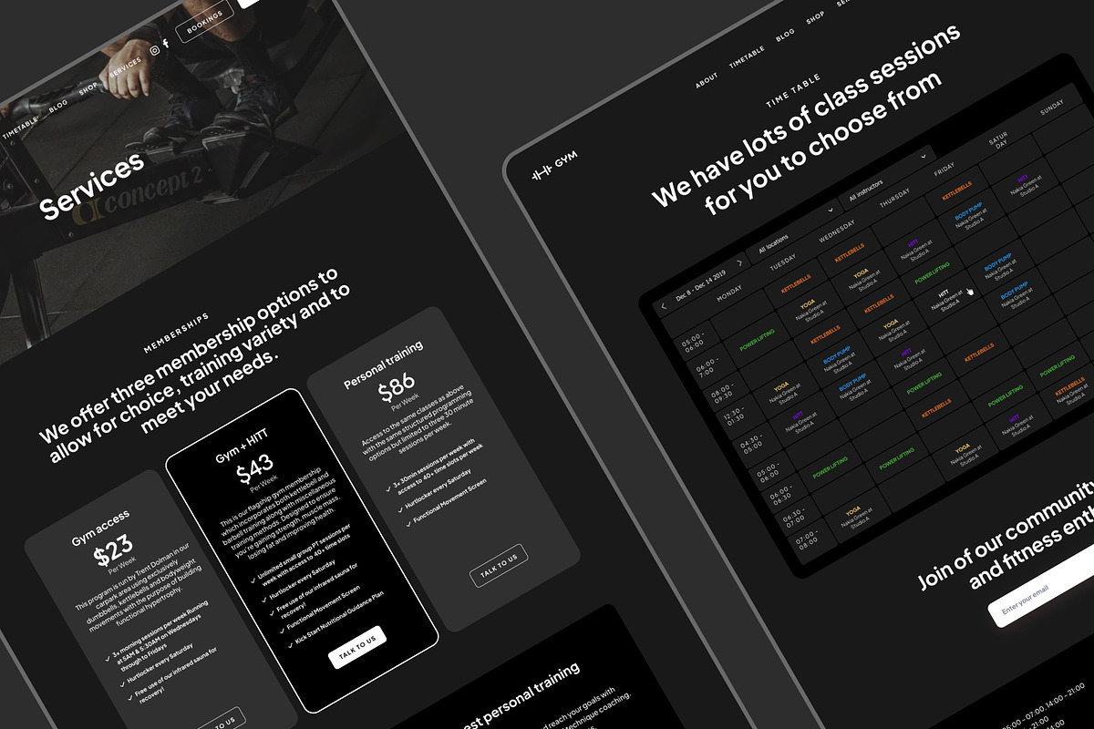 Fitness landing page for startups, an UI Kit Template by Omnify (Photo 6 of 6)
