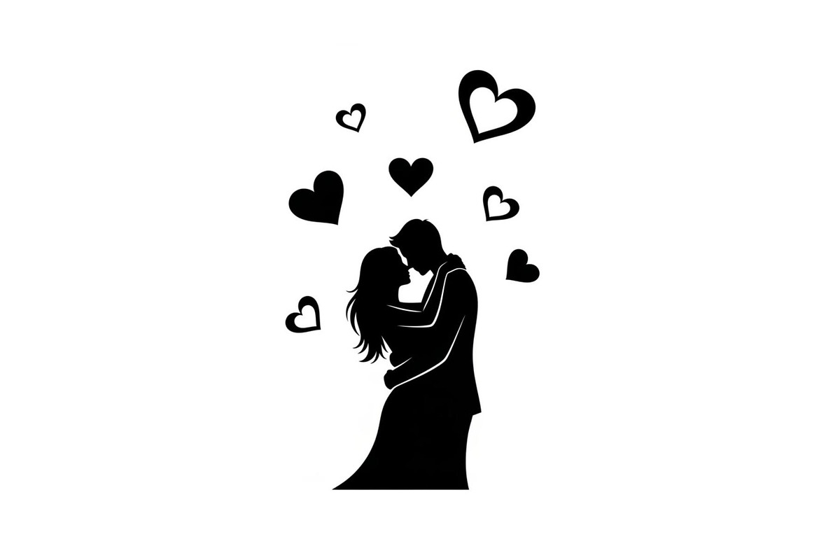 Couple Love Silhouette Bundle, an Illustration by jahid234 (Photo 15 of 48)