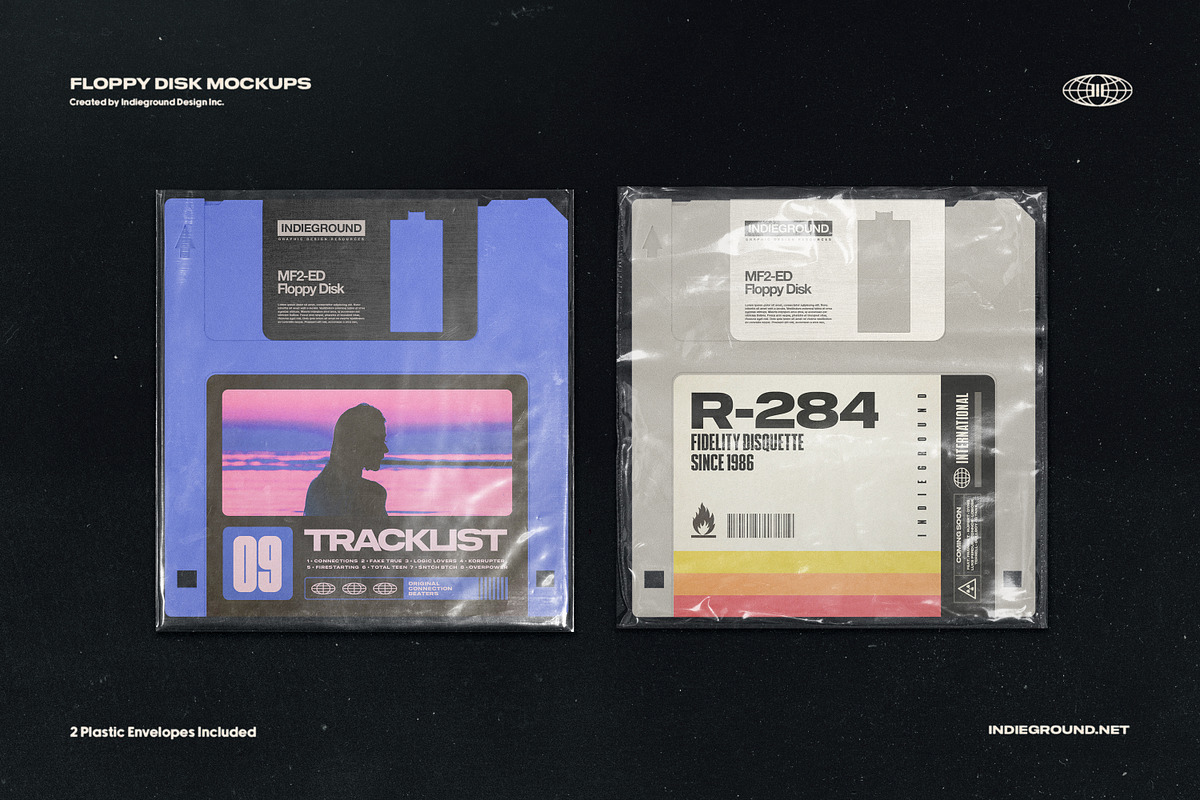 Floppy Disk Mockups, a Product Mockup by Indieground Design Inc. (Photo 4 of 5)