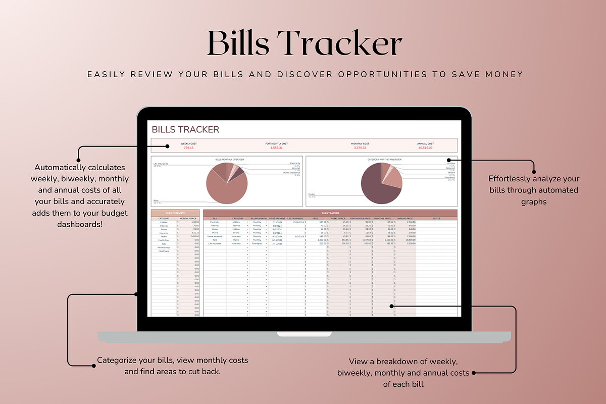 Ultimate Monthly Budget - Neutral, a Templates & Theme by The Creative Plans co (Photo 9 of 10)