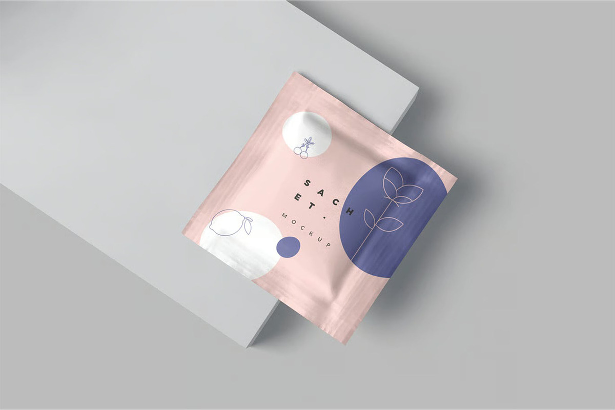Sachet Mockup, a Packaging Mockup by megostudi0 (Photo 5 of 7)