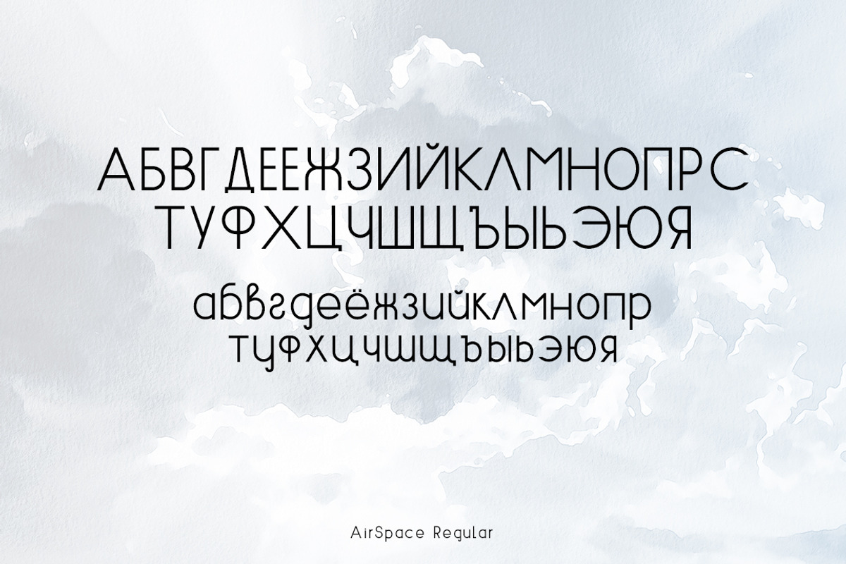 AIRSPACE | Minimal Sans Serif Font preview 3