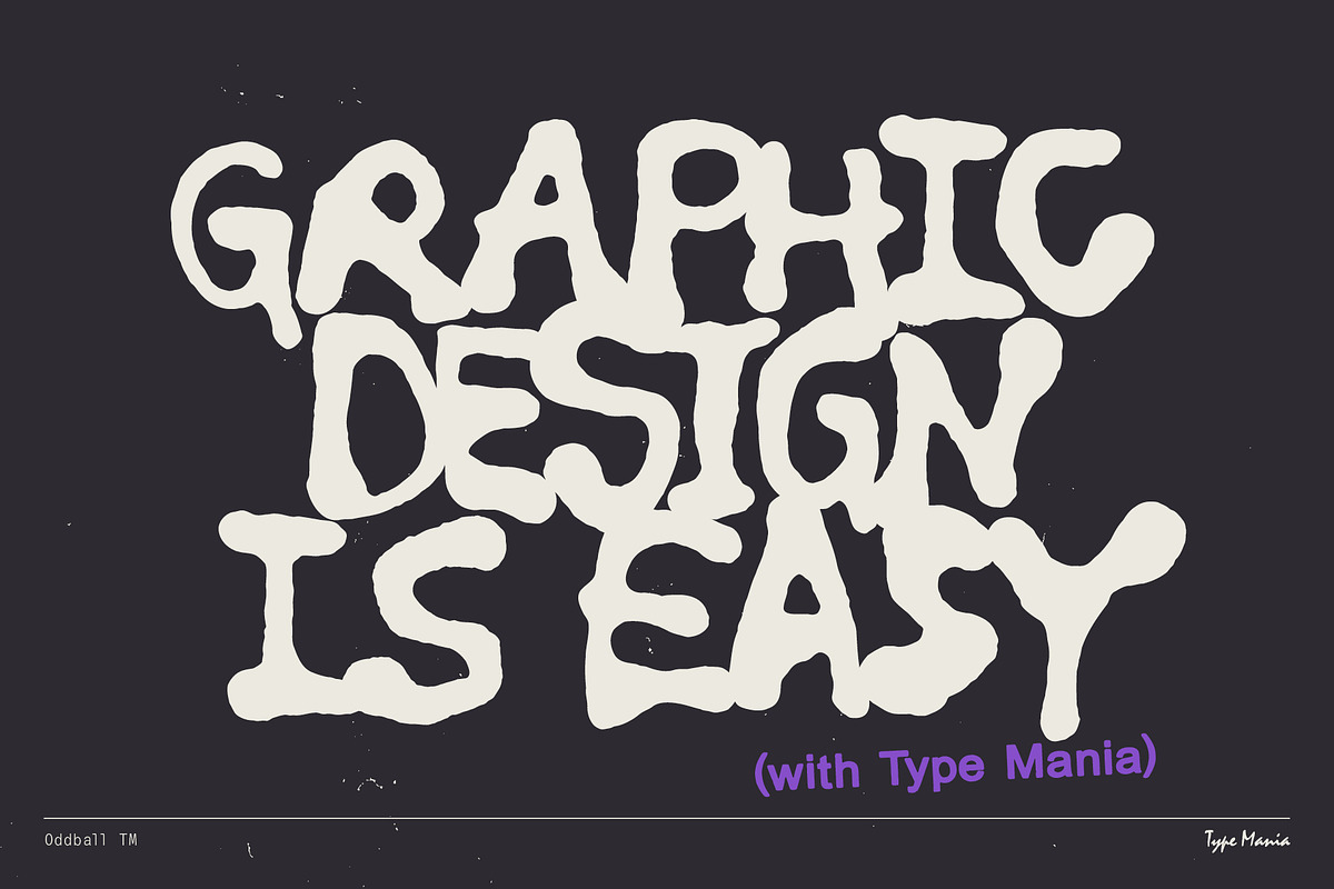Oddball TM – 90s Vibes Hard, a Handwritten Font by Type Mania (Photo 12 of 12)