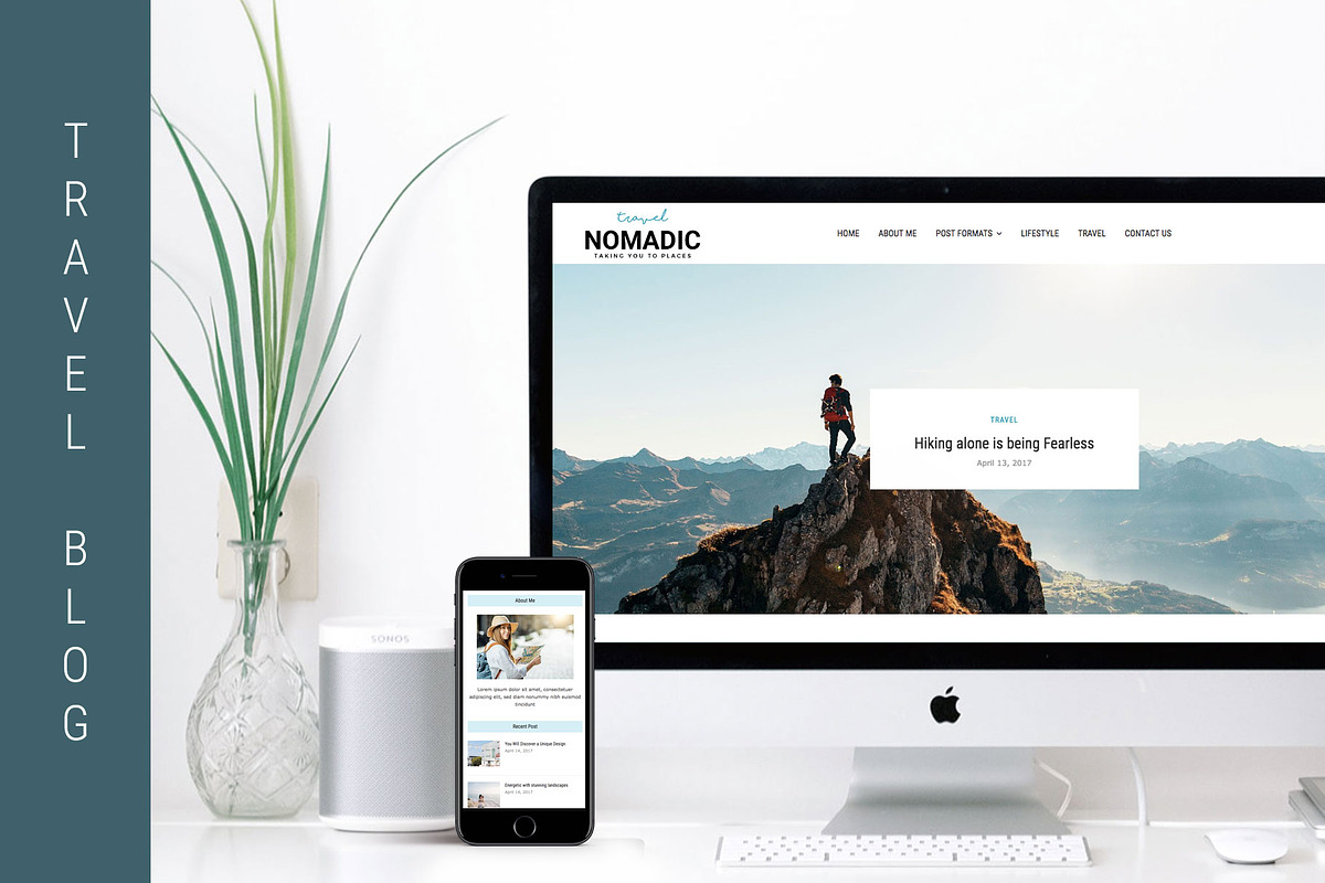 Nomadic - Travel Blog Theme, a WordPress Template by EasyBlog Themes (Photo 2 of 4)