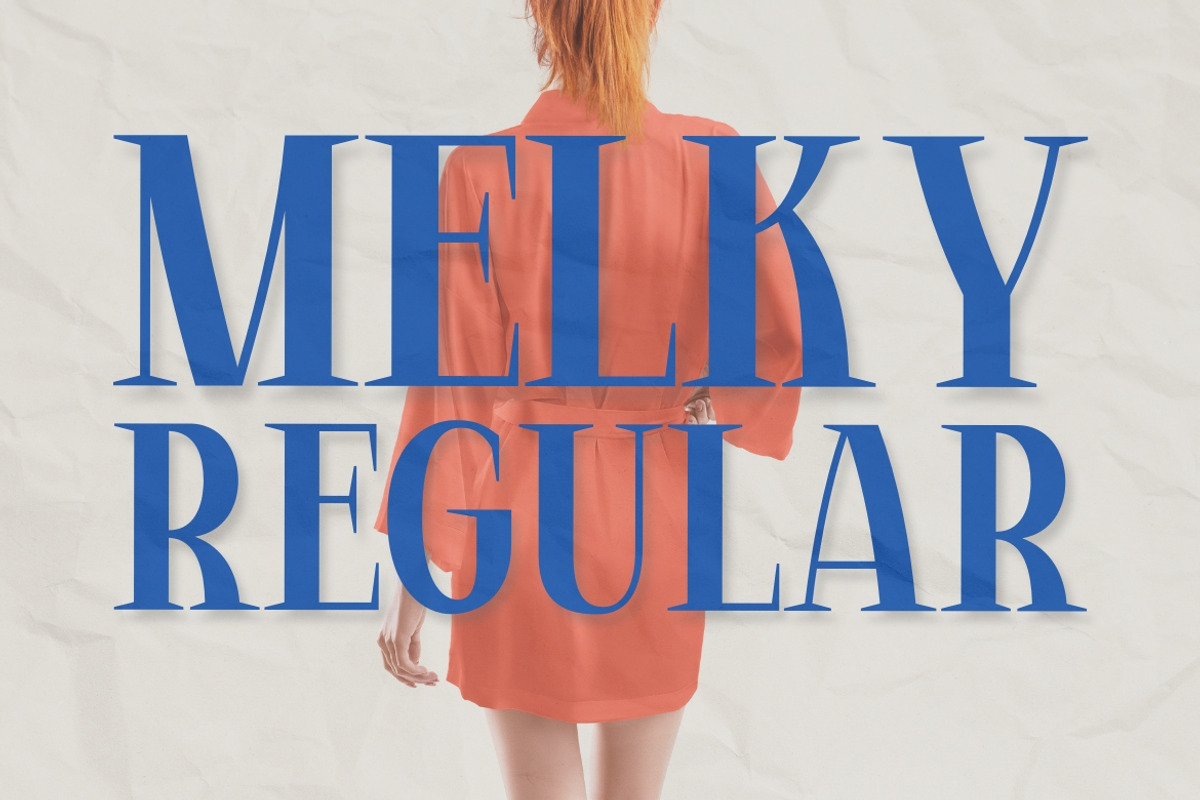 Melky - Modern Display Serif, a Serif Font by Almeera Std (Photo 3 of 10)