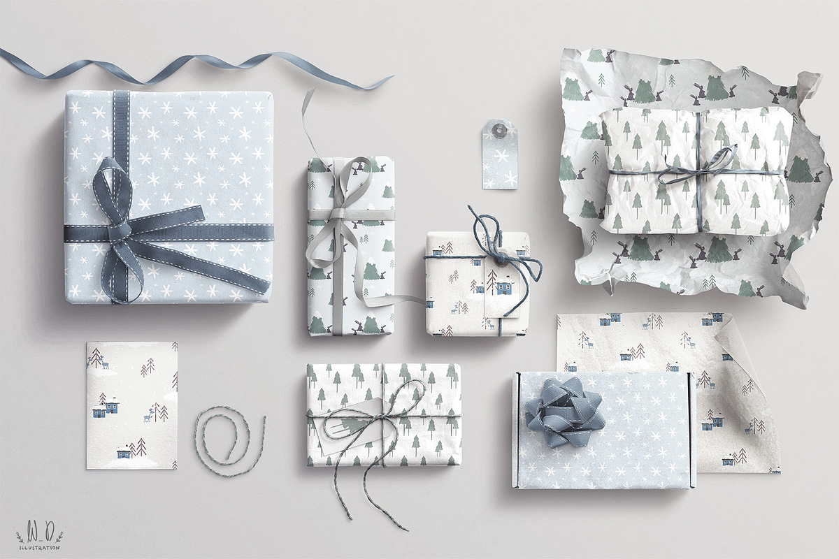 Snowy Winter Pattern Collection, a Pattern Graphic by WD Illustration (Photo 6 of 6)