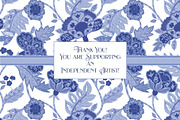 Boho Indian Blue White Patterns, a Pattern Graphic by RachelStudio (Thumbnail 8 of 8)