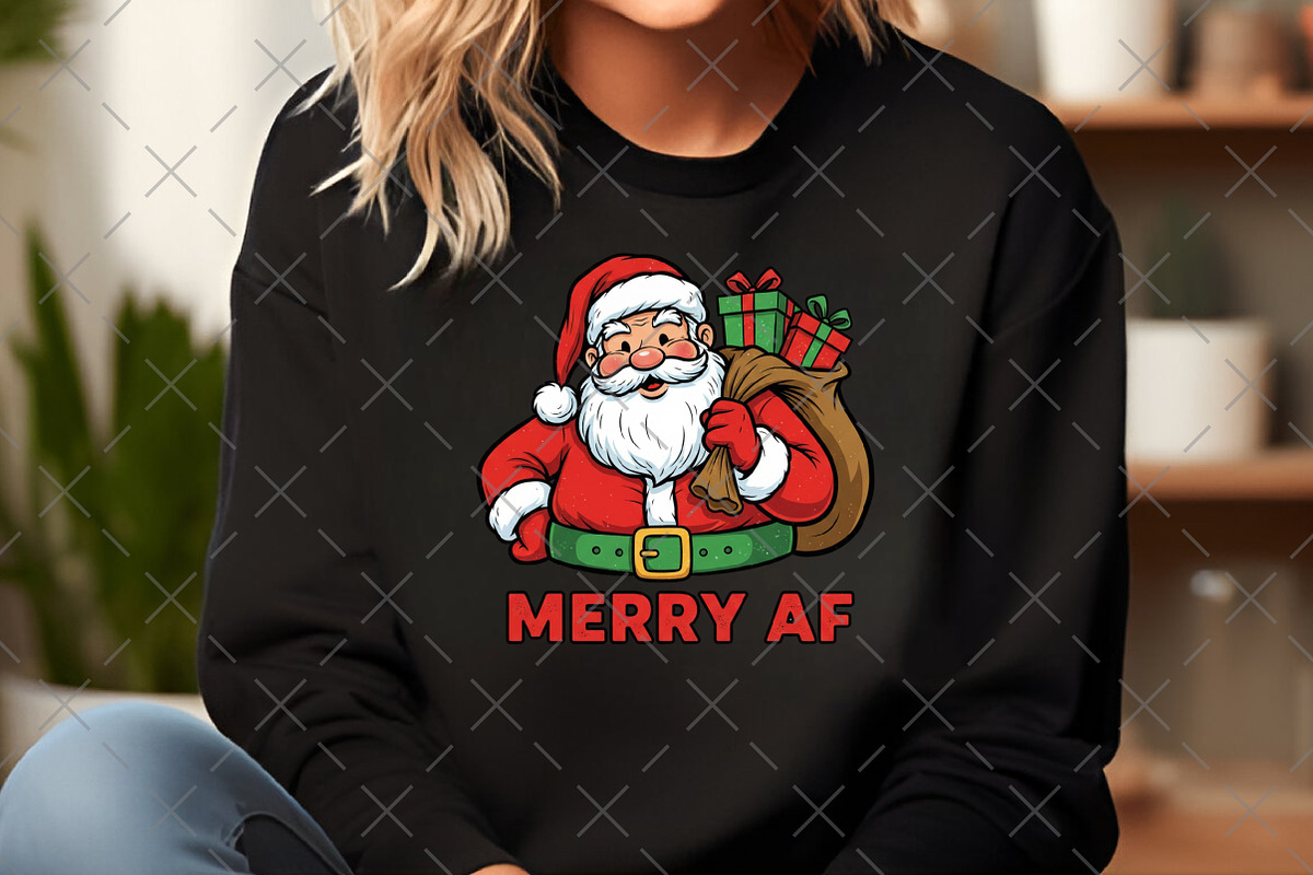 Funny Santa Claus PNG, an Illustration by Craft Nest (Photo 3 of 6)