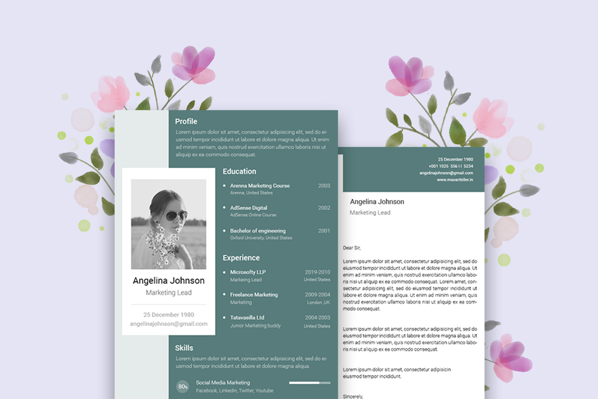 Column Resume CV, a Resume Template by AdminUIUX (Photo 4 of 5)