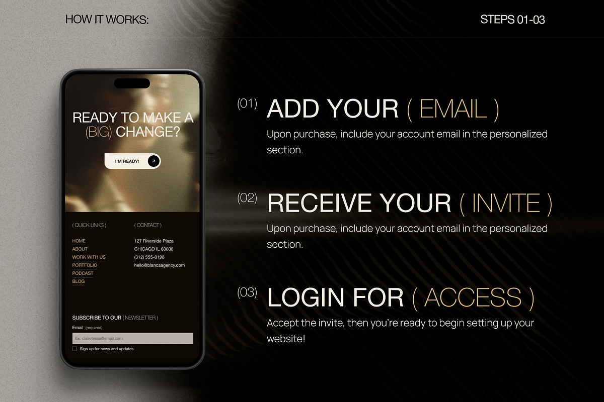 Bold Squarespace Template, a Squarespace Template by Glowup Online (Photo 8 of 9)