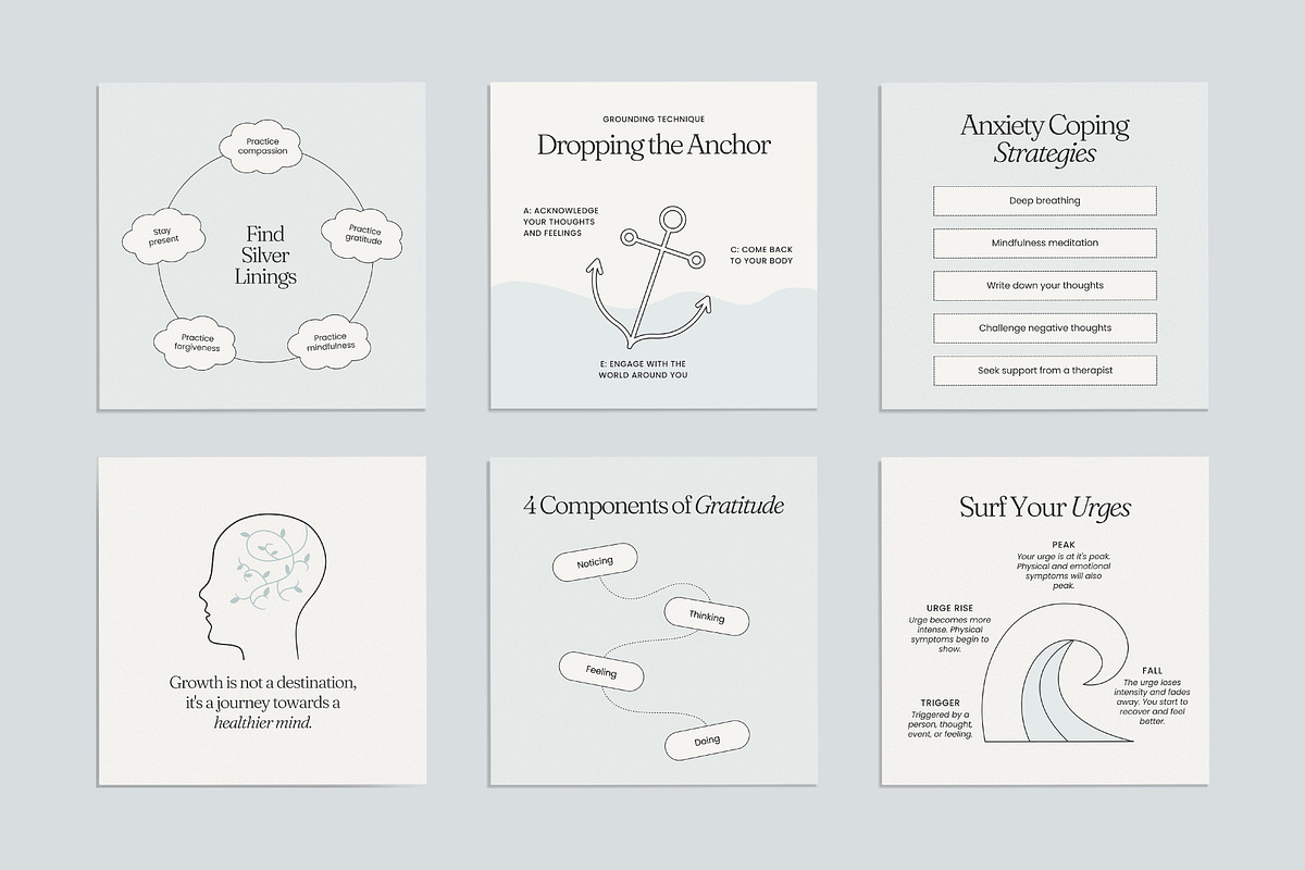 Therapist Social Kit - Canva, a Social Media Template by Willoe Studio (Photo 6 of 11)