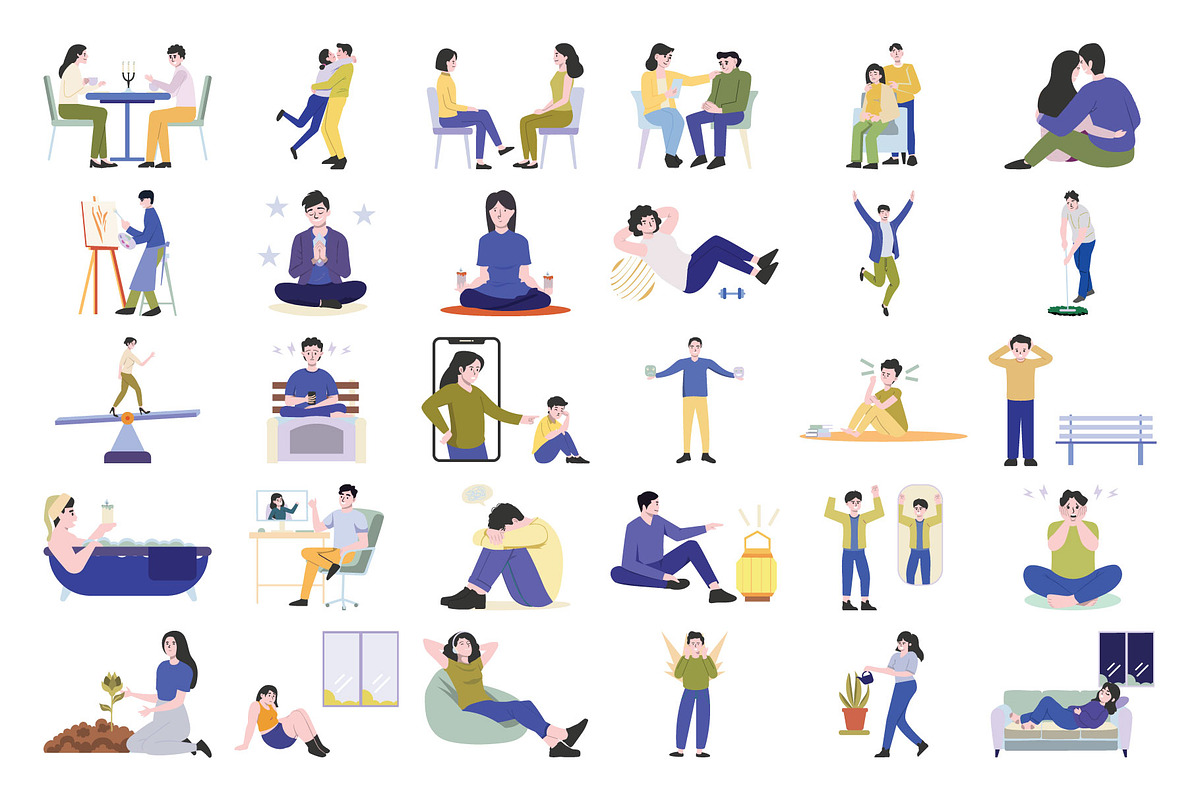 Mental Health Awareness Illustration, an Illustration by Vector Portal (Photo 3 of 5)