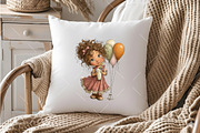 Whimsical Birthday Girl Clipart PNG, an Illustration by OK Design (Thumbnail 5 of 6)