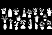 Houseplant Silhouettes Vector Bundle, an Object Illustration by Smix Ryo (Thumbnail 3 of 3)
