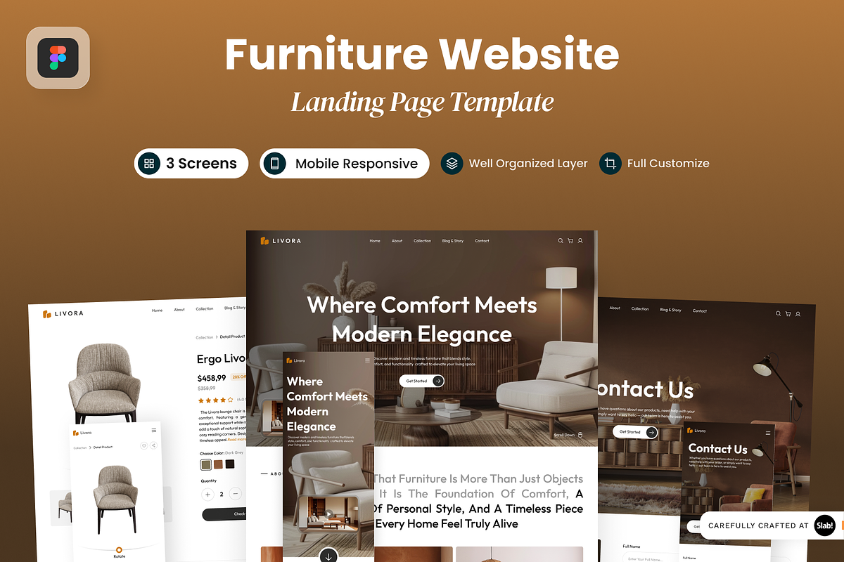 Livora - Furniture Landing Page