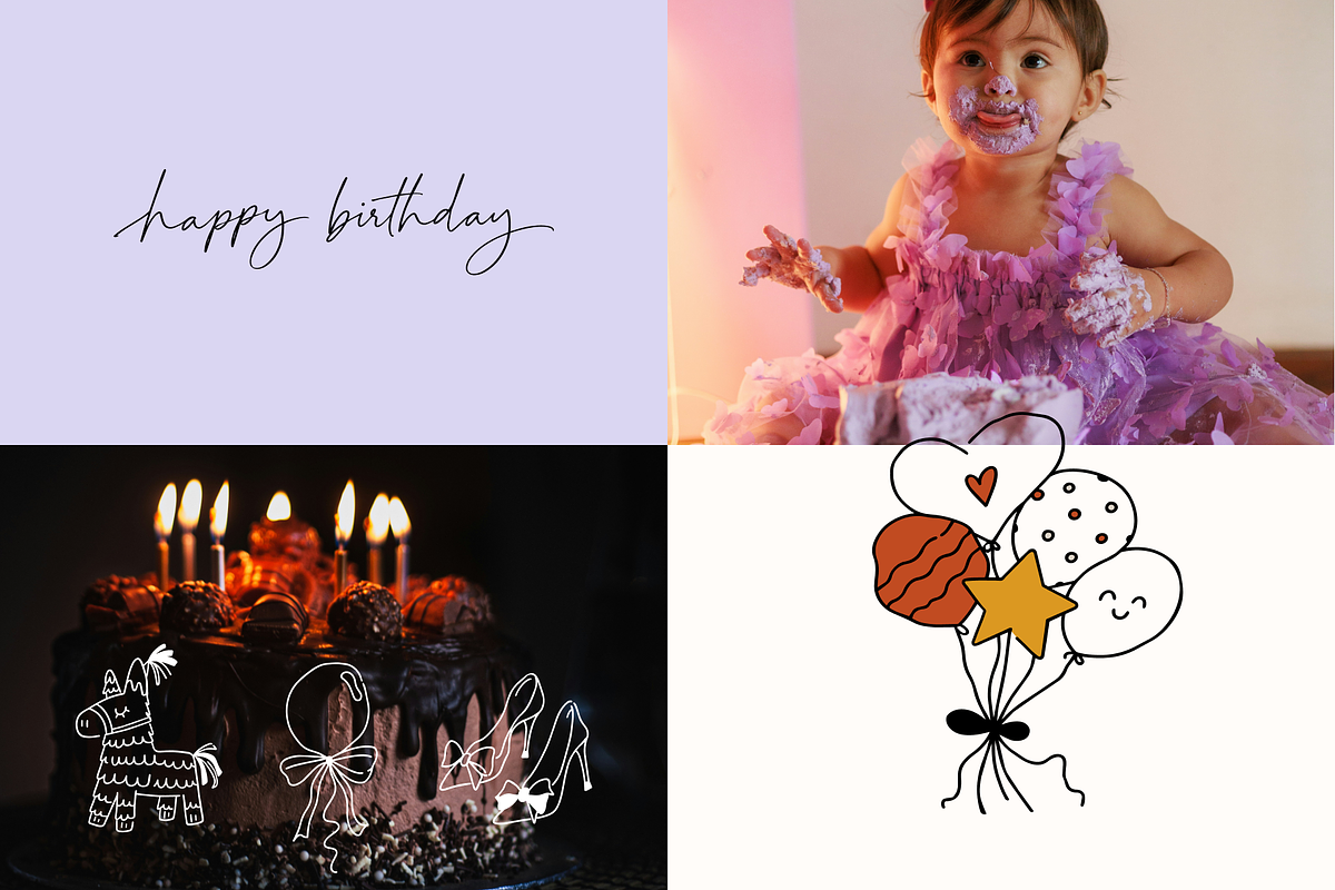 Birthday & Cakes Handmade Doodles, a Food Illustration by Nutalin Art (Photo 11 of 16)