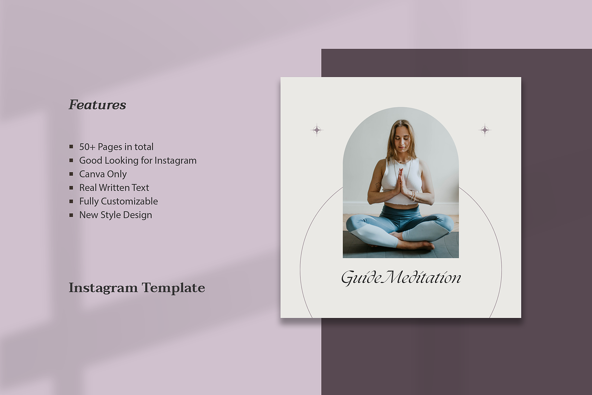 Yoga Content Canva Template, a Social Media Template by Azruca (Photo 2 of 10)