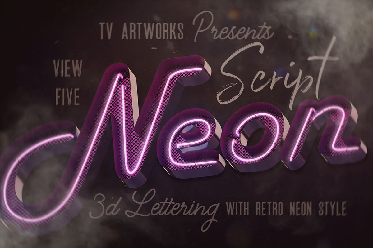 SALE Neon Lettering Super Bundle, a Graphic by TVartworks (Photo 23 of 27)