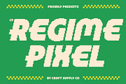 CS Regime Pixel, a Sans Serif Font by Craft Supply Co. (Thumbnail 1 of 8)