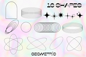 Retro Shapes Brush Set For Procreate