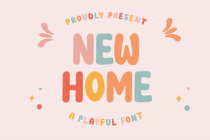New Home Display Font