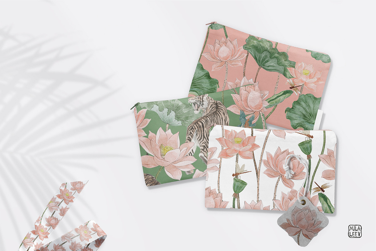 Japanese Watercolor Collection, a Pattern Graphic by mila_leev (Photo 6 of 17)