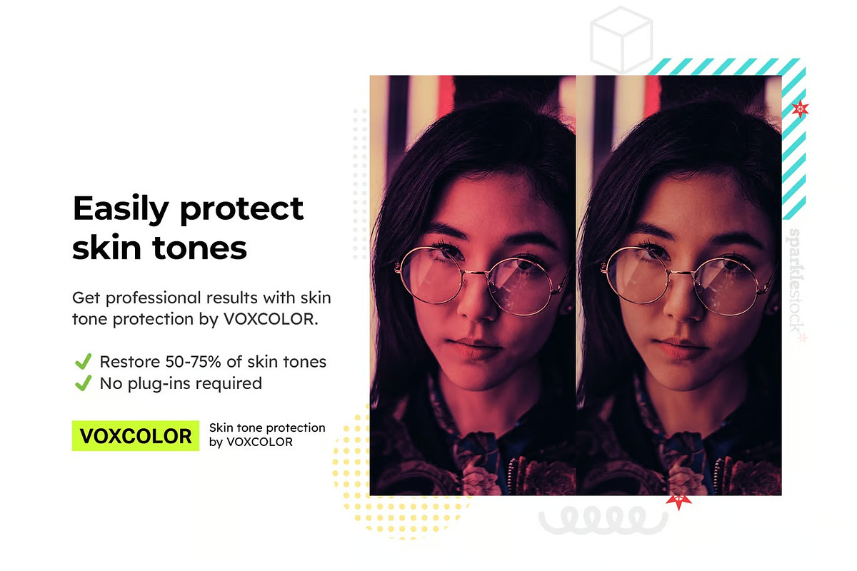 14 Glitched Lightroom Presets & LUTs, a Preset Add-On by skybluecreative (Photo 3 of 12)