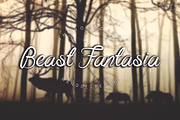 Beast Fantasia, a Script Font by BeFont (Thumbnail 1 of 6)