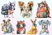Quirky Dog and Cat Clipart, a Graphic by CitraGraphics (Thumbnail 2 of 4)