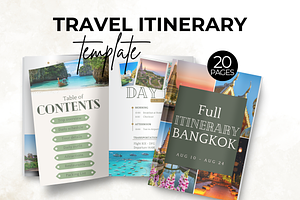 20-Pages Travel Itinerary Template